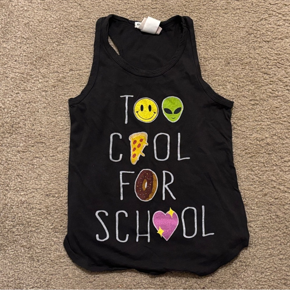 Junk Food Clothing Black Kids Tank Top girls S